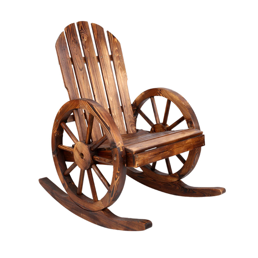 Wagon Wheels Rocking Chair