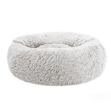 Pet Bed Dog Cat Calming Bed Small 60cm White Sleeping Comfy Cave Washable