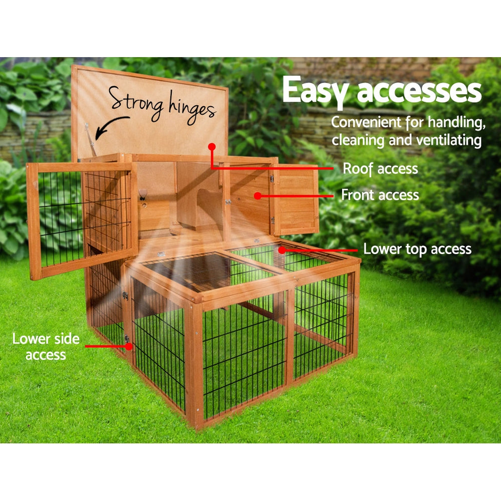 Illustration of Wooden Dog Coop With Fiberglass Mesh