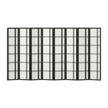 Artiss Room Divider Screen Privacy Wood Dividers Stand 8 Panel Nova Black