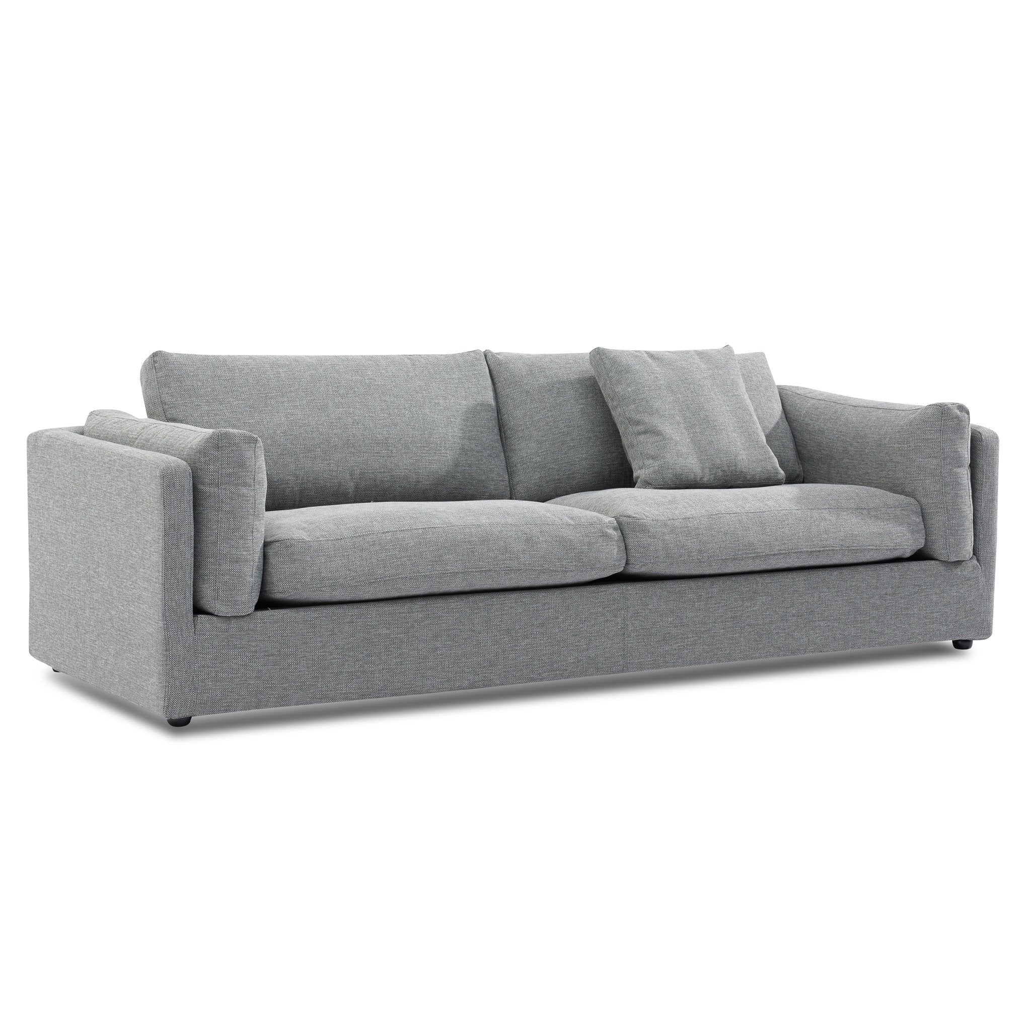 Adeline 3 Fabric Seater Sofa - Graphite Grey