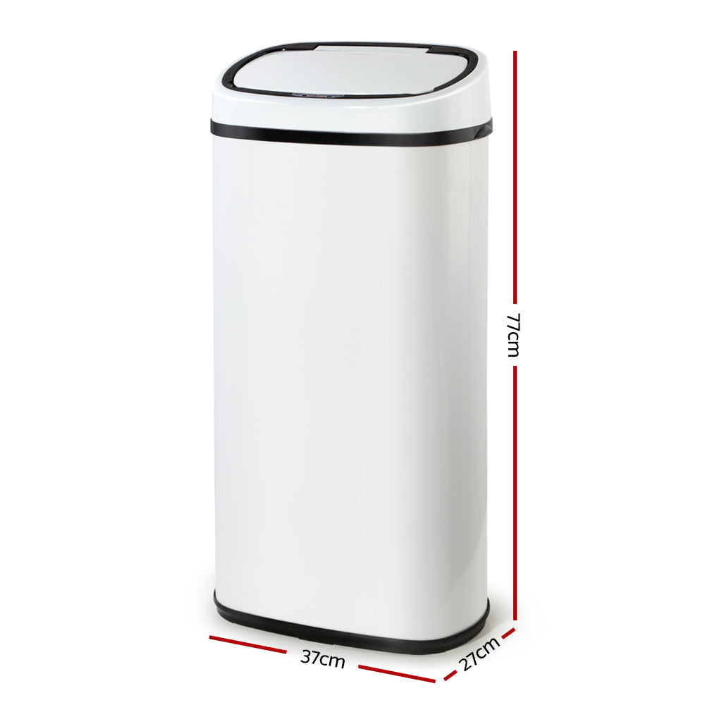 Devanti 68L Sensor Bin White