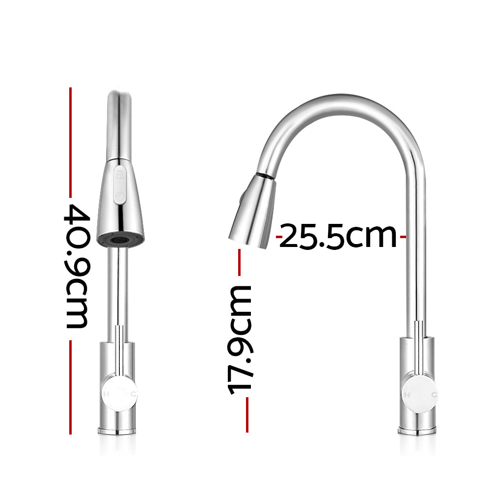 Cefito Pull-out Mixer Faucet Tap - Silver