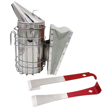3Pcs Beekeeping Tools Kit For Beekeeper Bee Hive Smoker J Hook Hive Tools