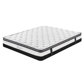 Osteopedic Euro Top Mattress Pocket Spring Medium Firm Hybrid Design Bed 30CM White King Single