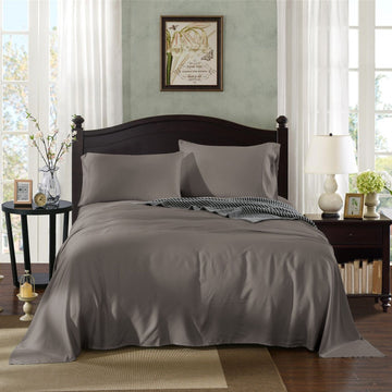 Royal Comfort 1000TC Rich Breathable Natural Bamboo Collection Sheets Set Charcoal Mega King