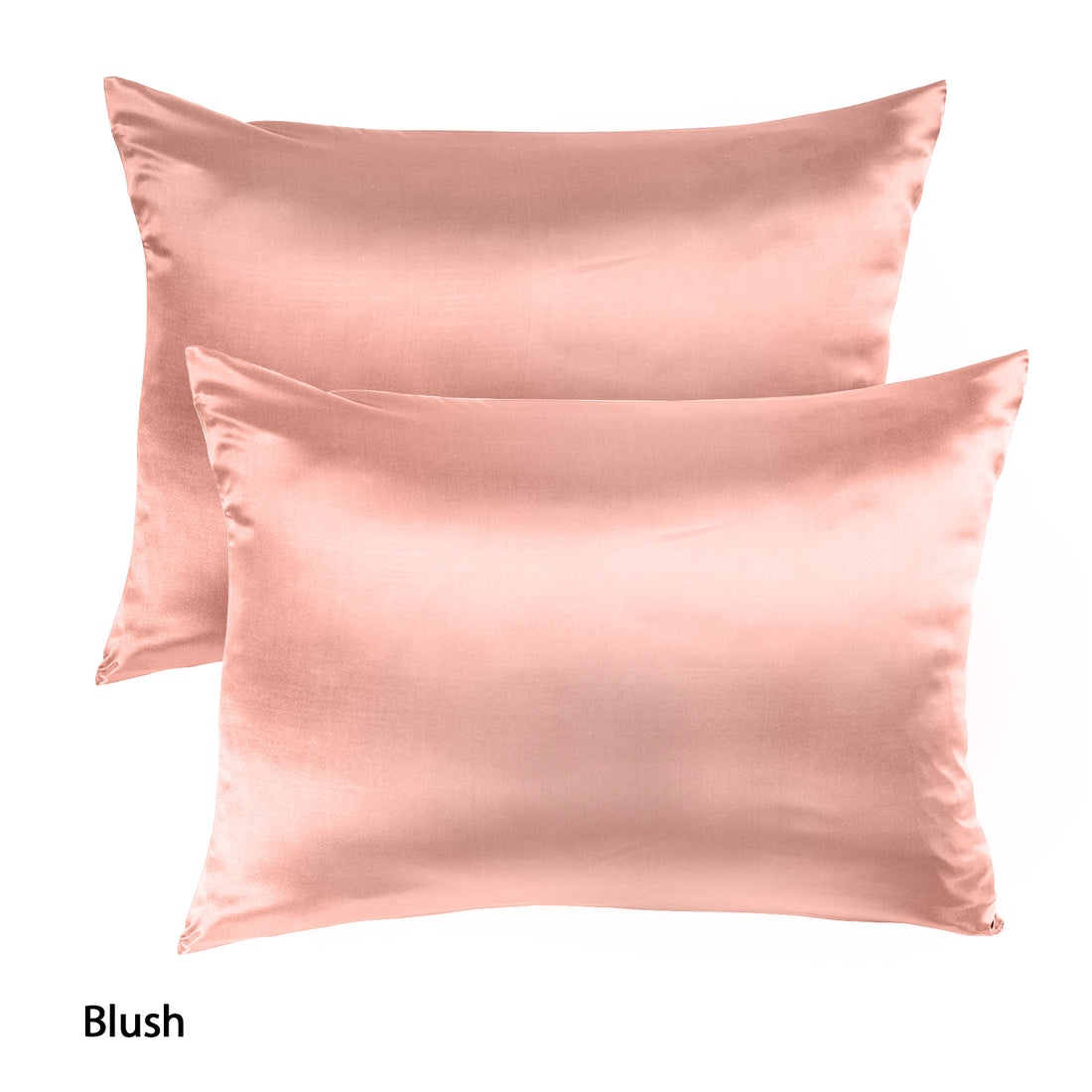 Royal Comfort Mulberry Soft Silk Hypoallergenic Pillowcase Twin Pack 51 x 76cm Blush 76 cm