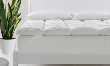 Royal Comfort Duck Feather and Down Mattress Topper 1800GSM Pillowtop Underlay White King