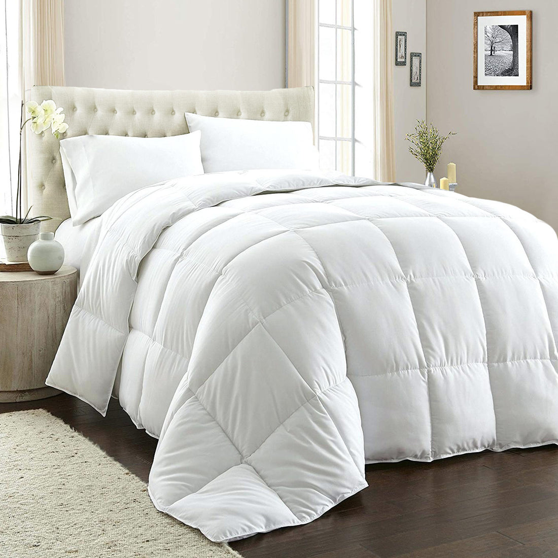 Royal Comfort 800GSM Quilt Down Alternative Doona Duvet Cotton Cover Hotel Grade - King - White