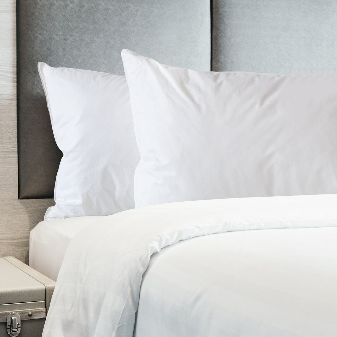 Royal Comfort 1800GSM Duck Feather Down Topper And 1000GSM 2 Pillows Set White Double