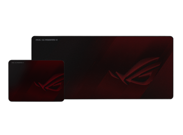 ASUS ROG SCABBARD II Gaming Mouse Pad, Medium 360x260mm + Extended 900x400mm Size, Water/Oil/Dust Respellent, Anti-Fray, Soft Cloth With Rubber Base