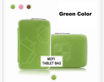 Tablet 10" MofiZip Case Green Andriod logo. Suit any 10" tab