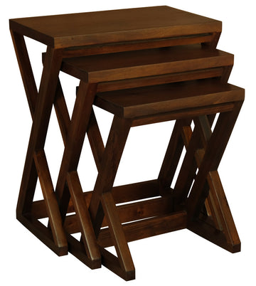 Z Style Nest of Table (Mahogany)