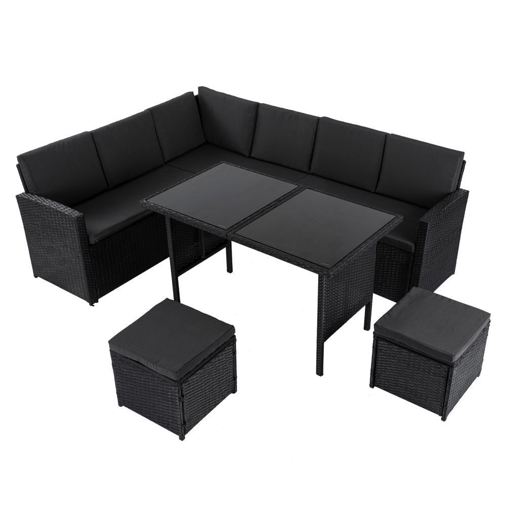 Ella 8-Seater Modular Outdoor Garden Lounge and Dining Set