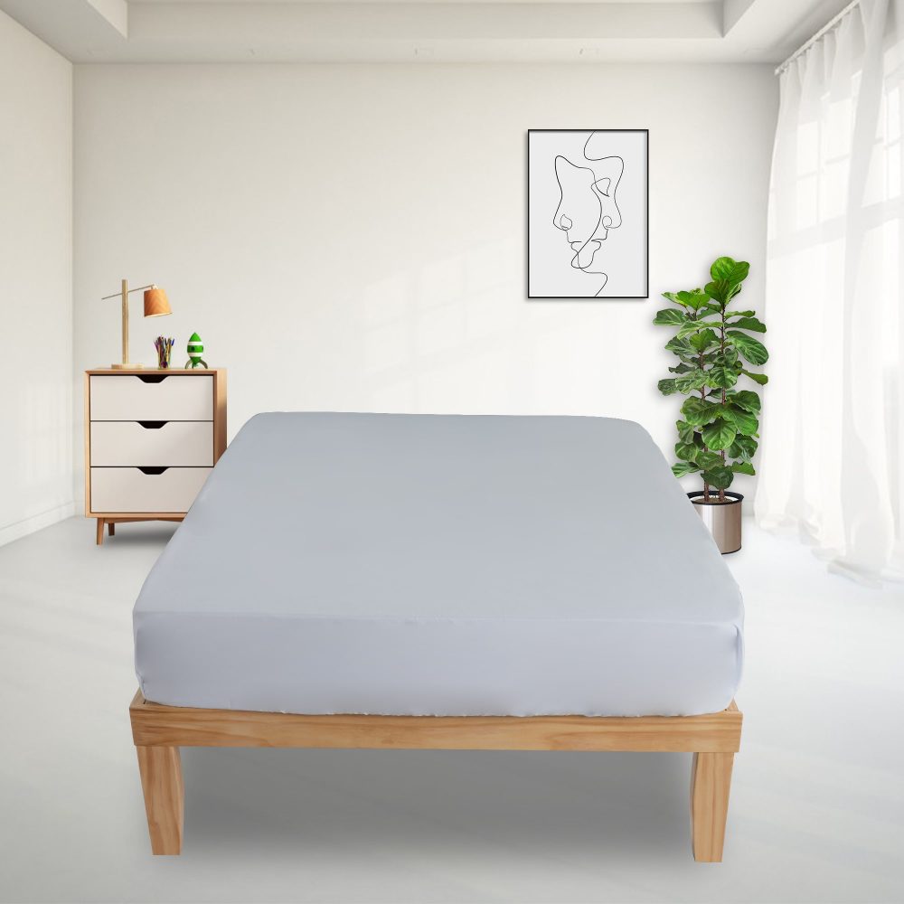 Natural Wooden Bed Base – Double