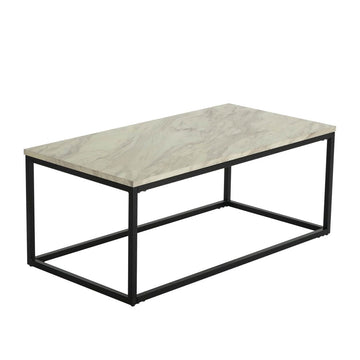 Rectangular MDF Marbling Coffee Table