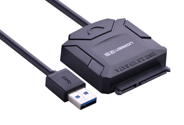 UGREEN USB 3.0 to SATA Converter cable with 12V 2A power adapter (2023