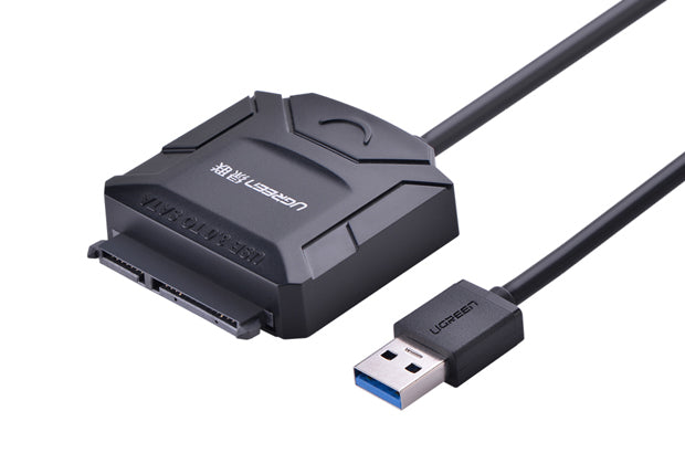 UGREEN USB 3.0 to SATA Converter cable with 12V 2A power adapter (2023