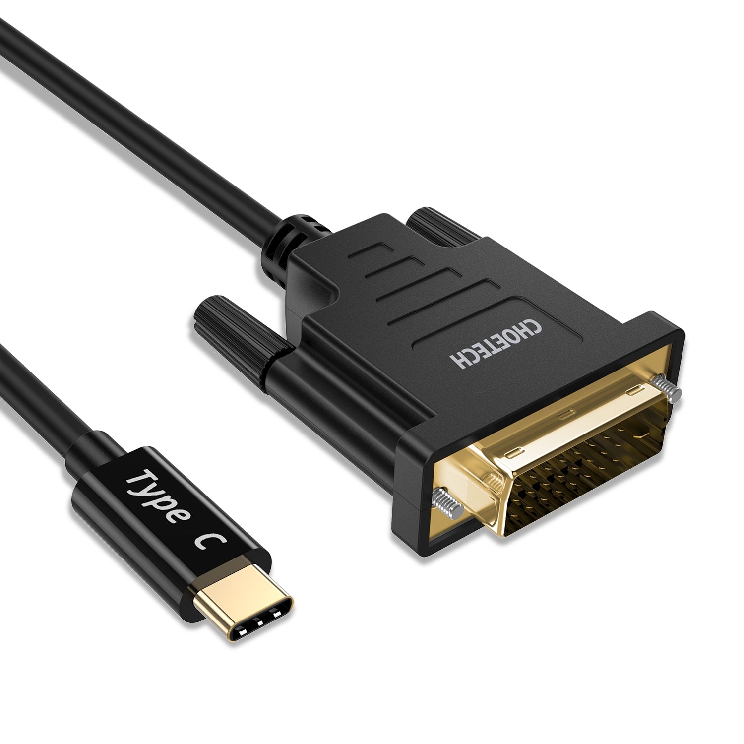 Choetech XCD-0018BK USB-C to DVI Cable (4K@30Hz) 1.8m