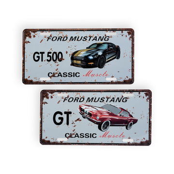 Handy Hardware 18PCE Vintage Aussie Muscle Car Plate Signs Ford 15cm x 30cm + 2 Bonus Plates