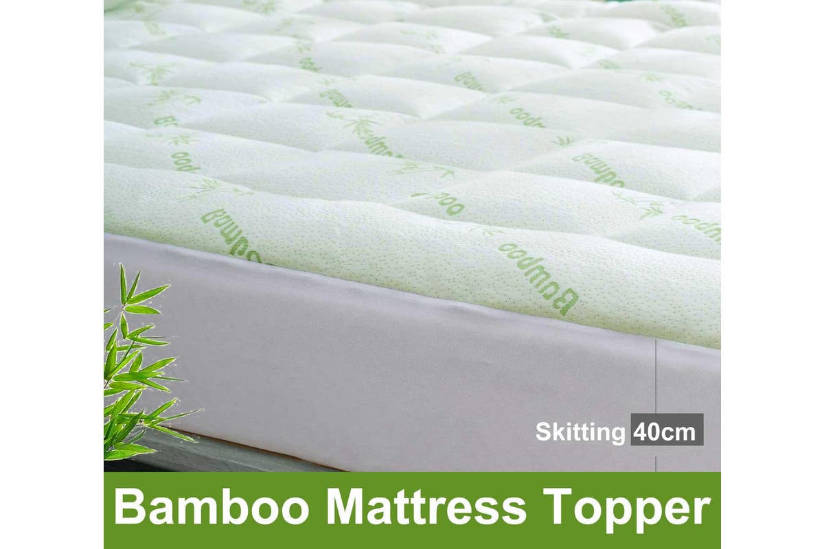 Double Size Bamboo Mattress Topper 800GSM