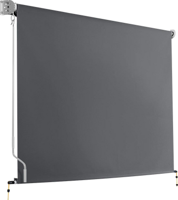 Retractable Straight Drop Roll Down Awning Garden Patio Screen 3.0X2.5M