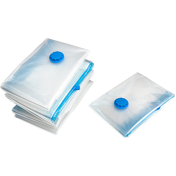 Vacuum Bags Clothes Sealed Clothing Bag Travel Compact Storage Space Saver x 12