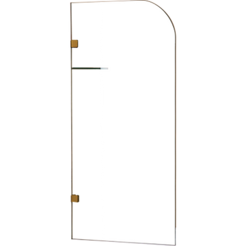 700 x 1450mm Frameless Bath Panel 10mm Glass Shower Screen By Della Francesca