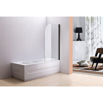 180° Pivot Door 6mm Safety Glass Bath Shower Screen 900x1400mm By Della Francesca