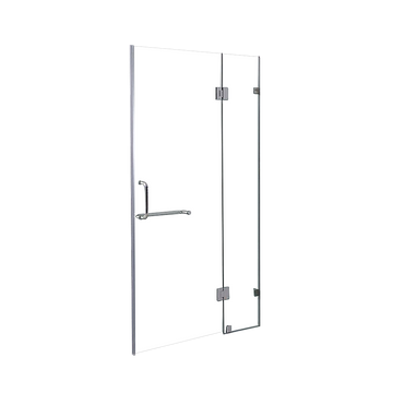 110 x 200cm Wall to Wall Frameless Shower Screen 10mm Glass By Della Francesca