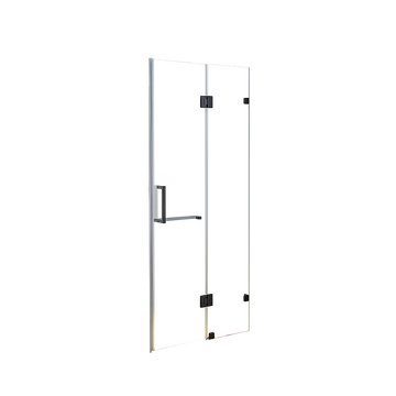 110 x 200cm Wall to Wall Frameless Shower Screen 10mm Glass By Della Francesca