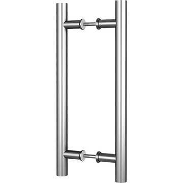 Round 300mm Push Pull Stainless Steel Door Handle Entrance Entry Shower Glass