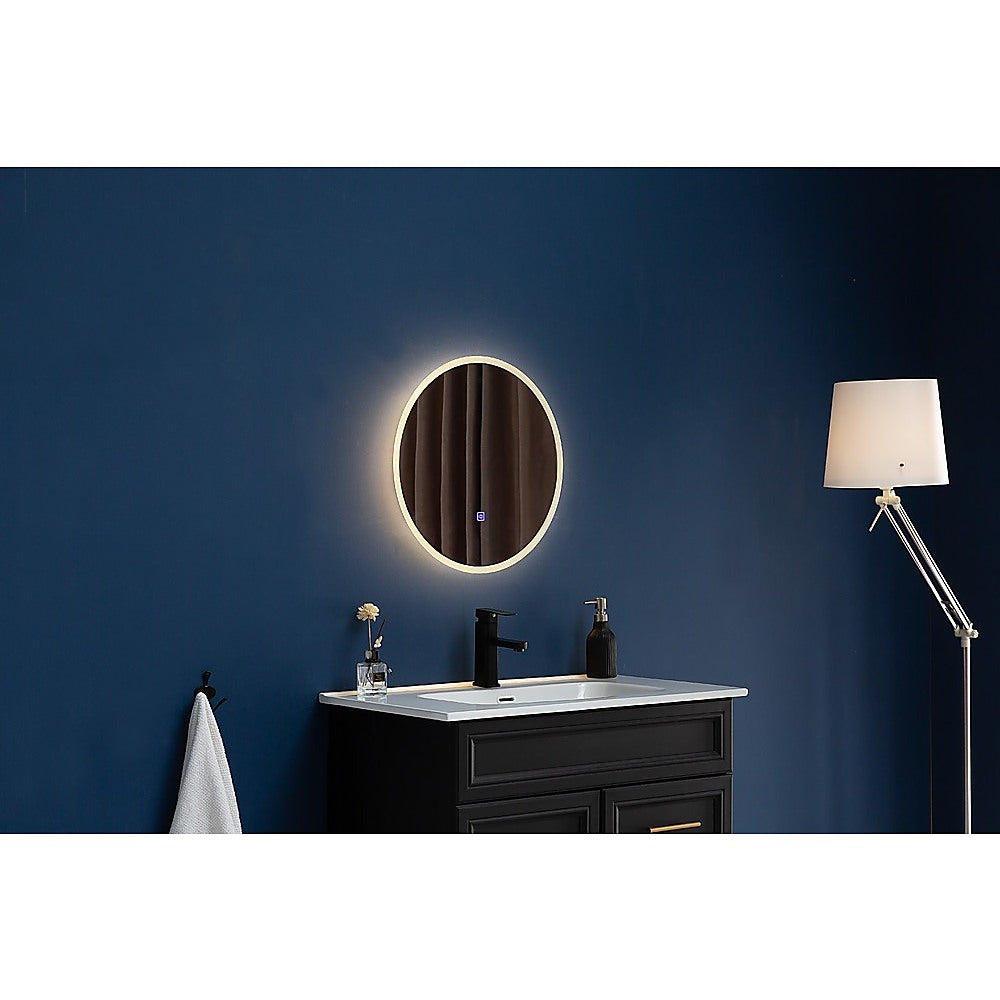 90cm LED Wall Mirror Bathroom Mirrors Light Decor Round