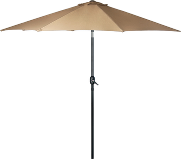 9FT Patio Umbrella Outdoor Garden Table Umbrella with 8 Sturdy Ribs