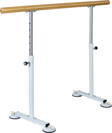 Wooden Portable Ballet Bar Stretch Barre Dance Bar 1.5M Freestanding Ballet Bar