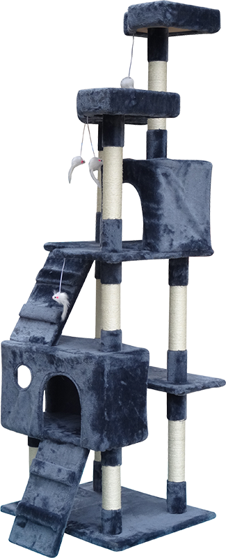 180cm Cat Tree Scratching Post Scratcher Tower Condo House Furniture Wood