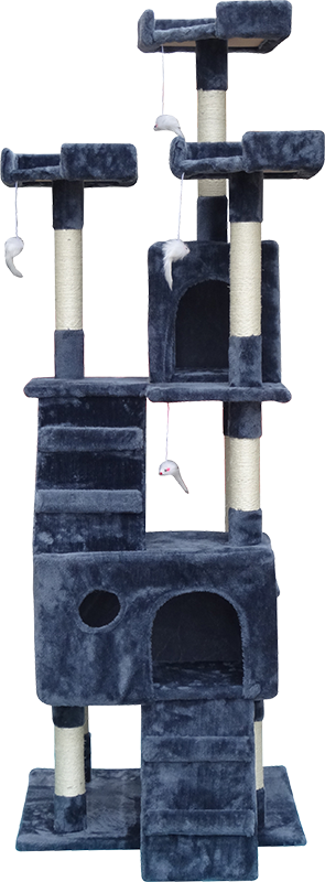 180cm Cat Tree Scratching Post Scratcher Tower Condo House Furniture Wood
