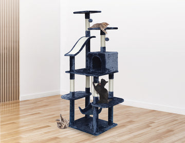 171cm Cat Tree Trees Scratching Post Scratcher Tower Condo House - Grey