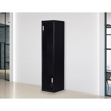 Black Two-Door L-shaped Office Gym Shed Storage Lockers