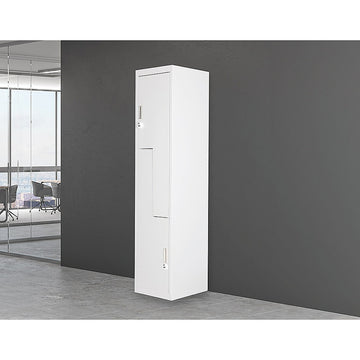 Grey Two-Door L-shaped Office Gym Shed Storage Lockers