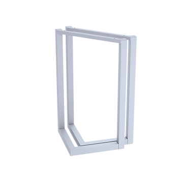 V Shaped Table Bench Desk Legs Retro Industrial Design Fully Welded - White