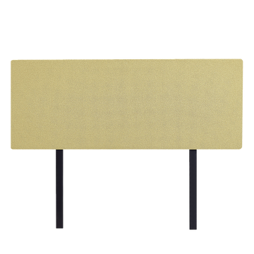 Linen Fabric Queen Bed Deluxe Headboard Bedhead - Sulfur Yellow