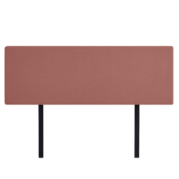 Linen Fabric King Bed Deluxe Headboard Bedhead - Pearl Copper Brown