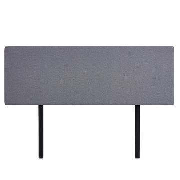 Linen Fabric King Bed Deluxe Headboard Bedhead - Slate Ash