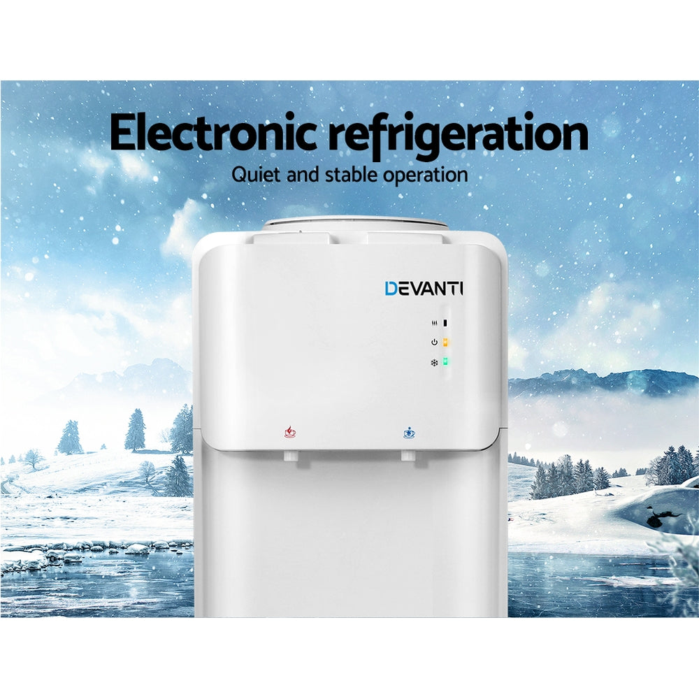 Devanti Water Cooler Dispenser Bottle Filter Purifier Hot Cold Taps Fr