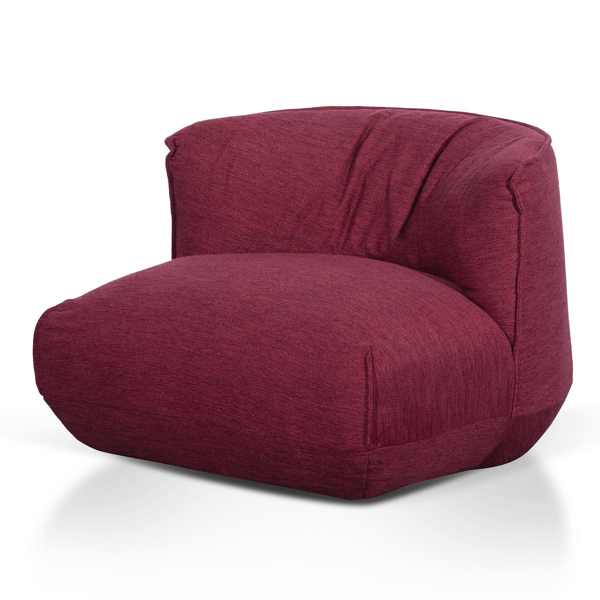 Everly Fabric Lounge Chair - Garnet Red