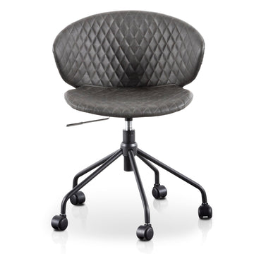 Gianna Office Chair - Charcoal with Black Base