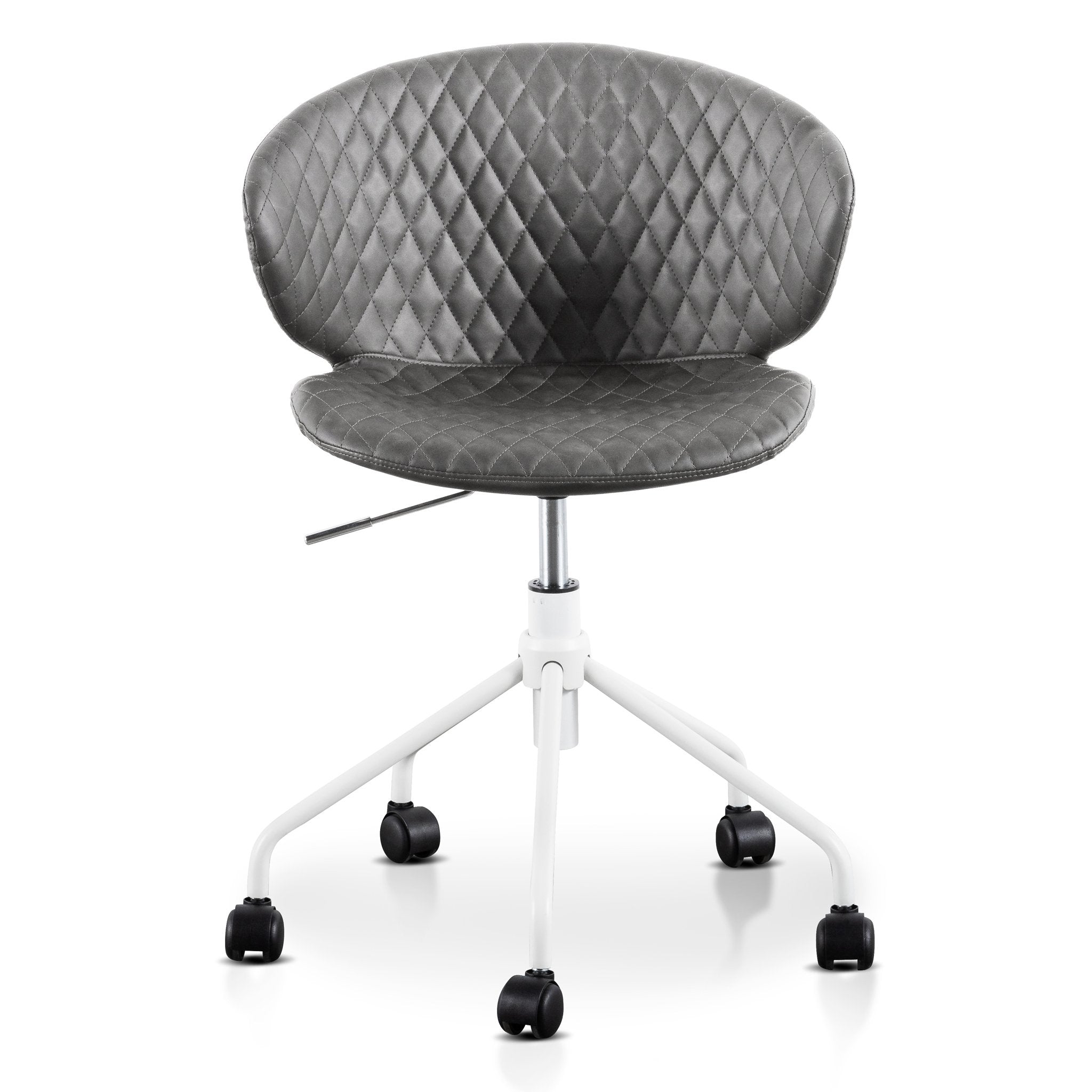Ivy Office Chair - Charcoal with White Base