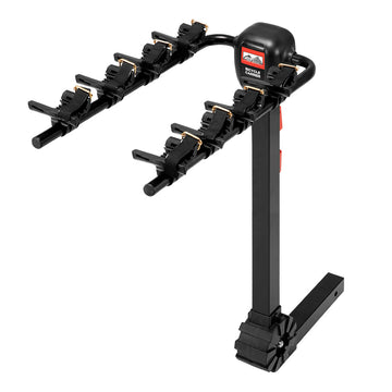 4 Bike Bicycle Carrier Double Foldable Rack with 2" Hitch Receiver
