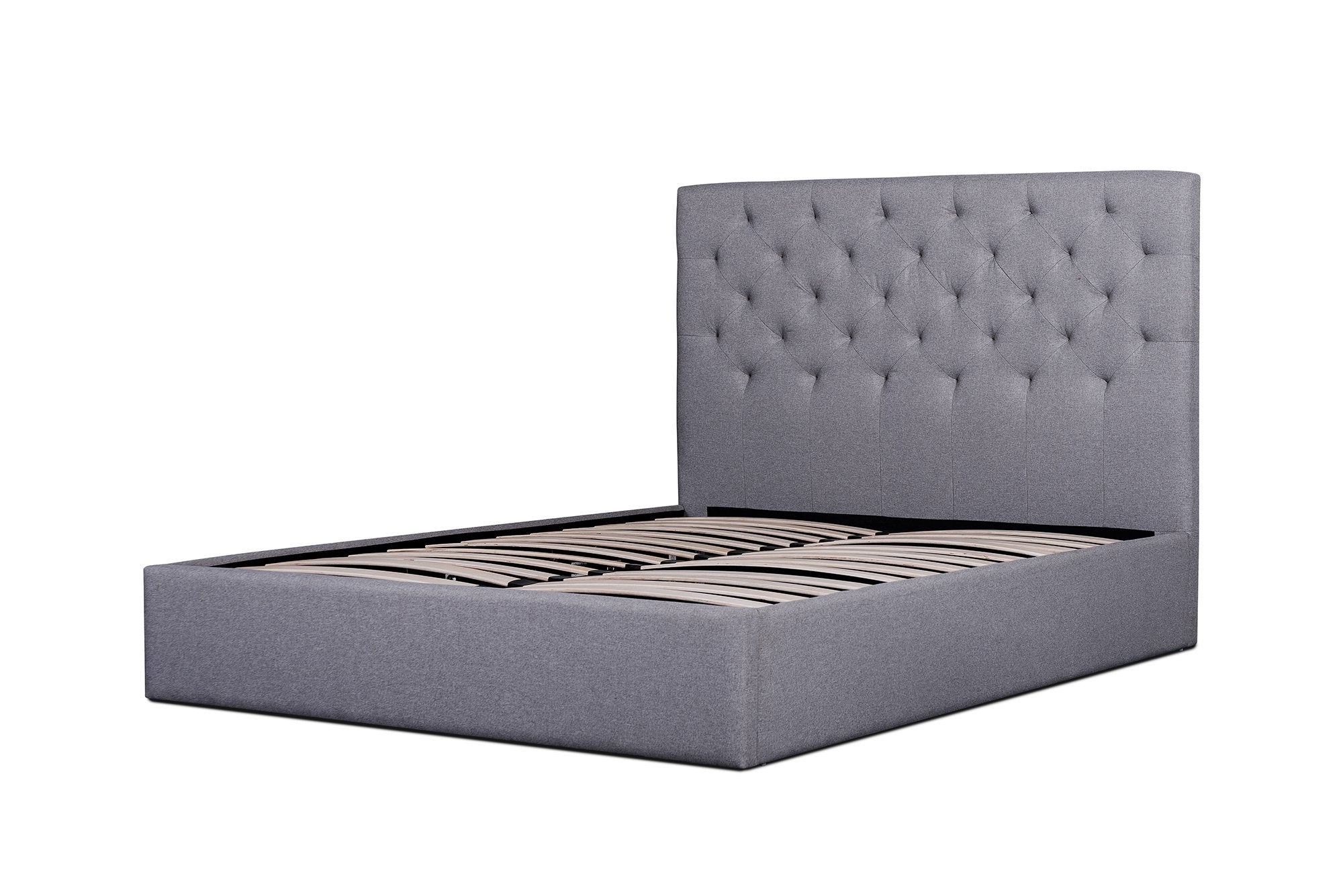 Addison Fabric Queen Bed - Lunar Grey